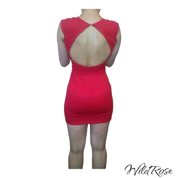 ZAC POSEN Red Sweetheart Neckline Stretch Body-con Dress S 2 - Picture 4 of 8